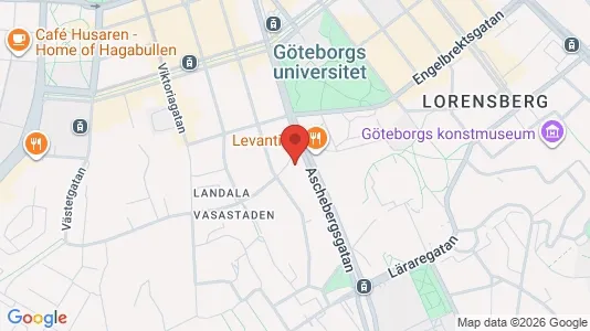 Apartments for rent i Gothenburg City Centre - kort over placeringen