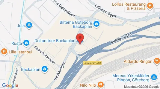 Apartments for rent i Lundby - kort over placeringen