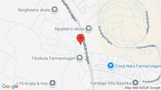 Apartments for rent i Tyresö - kort over placeringen