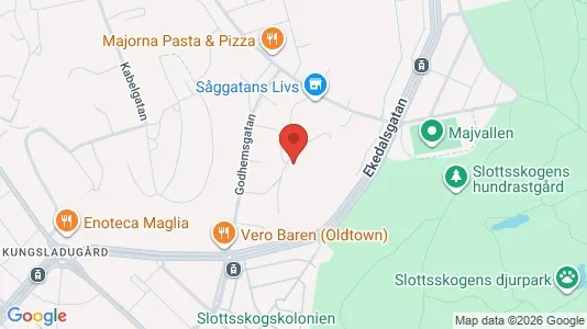 Apartments for rent i Majorna-Linné - kort over placeringen