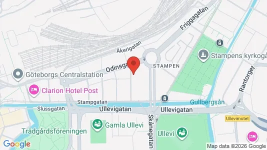 Apartments for rent i Gothenburg City Centre - kort over placeringen