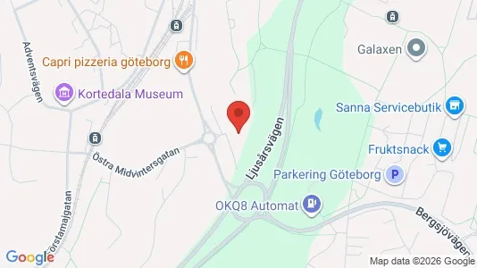 Apartments for rent i Gothenburg East - kort over placeringen