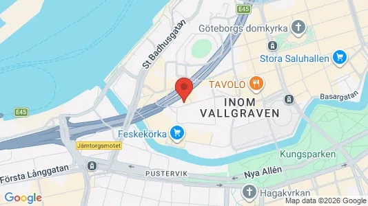 Apartments for rent i Gothenburg City Centre - kort over placeringen