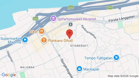 Apartments for rent i Majorna-Linné - kort over placeringen