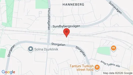 Apartments for rent i Solna - kort over placeringen