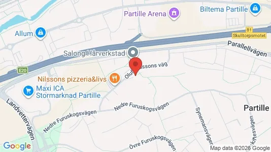 Apartments for rent i Partille - kort over placeringen