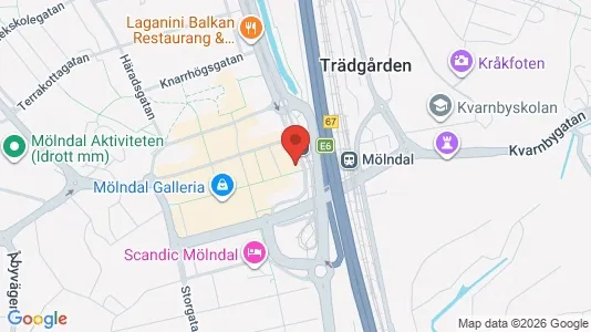 Apartments for rent i Mölndal - kort over placeringen