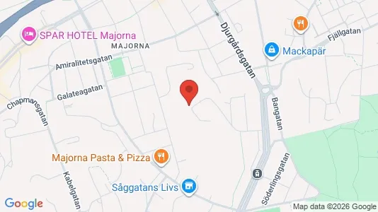 Apartments for rent i Majorna-Linné - kort over placeringen