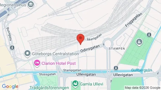 Apartments for rent i Gothenburg City Centre - kort over placeringen