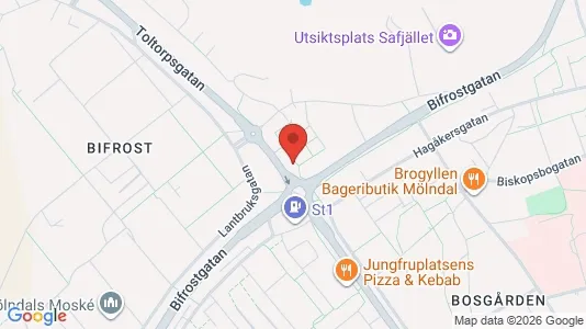 Apartments for rent i Mölndal - kort over placeringen