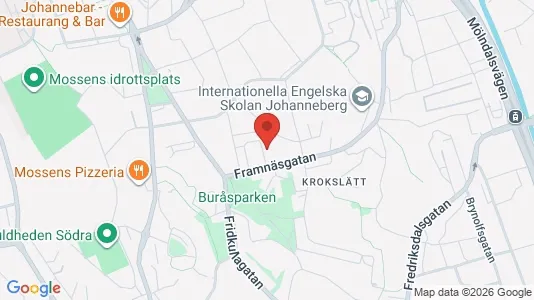 Apartments for rent i Johanneberg - kort over placeringen