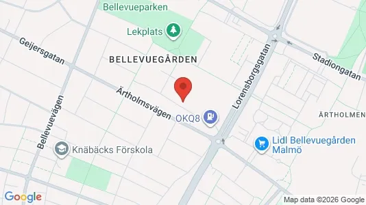 Apartments for rent i Malmö City - kort over placeringen