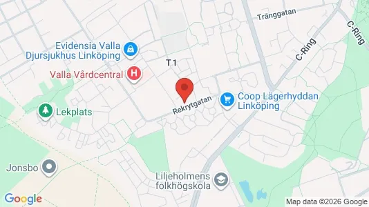 Apartments for rent i Linköping - kort over placeringen