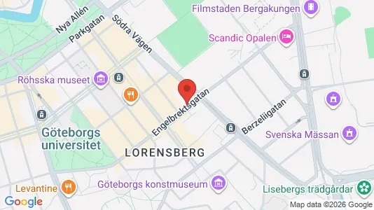 Apartments for rent i Gothenburg City Centre - kort over placeringen