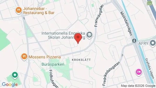 Apartments for rent i Johanneberg - kort over placeringen