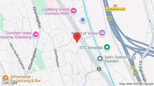 Apartments for rent i Johanneberg - kort over placeringen