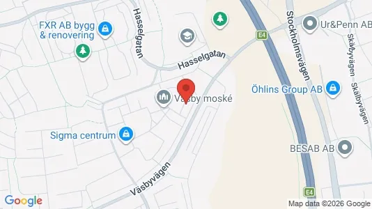 Apartments for rent i Upplands Väsby - kort over placeringen