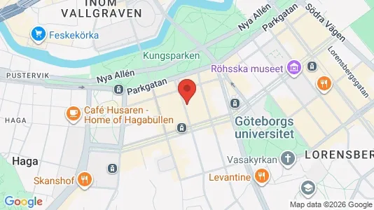 Apartments for rent i Gothenburg City Centre - kort over placeringen