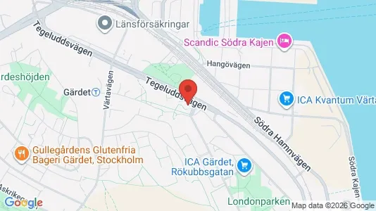 Apartments for rent i Gärdet/Djurgården - kort over placeringen