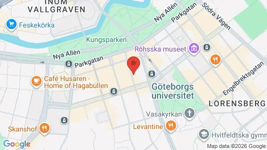Apartments for rent i Gothenburg City Centre - kort over placeringen