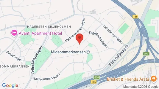 Apartments for rent i Stockholm South - kort over placeringen