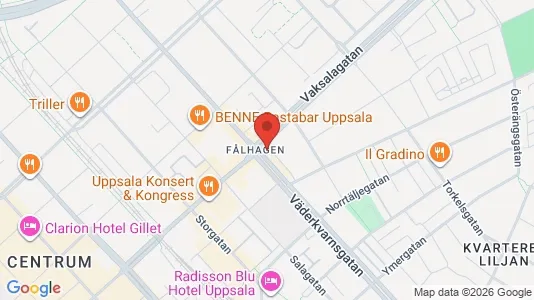 Apartments for rent i Uppsala - kort over placeringen