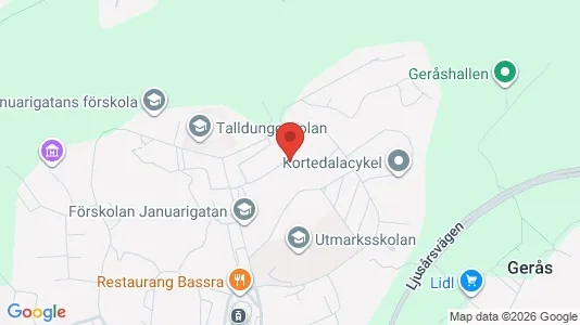Apartments for rent i Gothenburg East - kort over placeringen