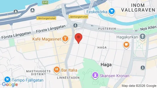 Apartments for rent i Gothenburg City Centre - kort over placeringen