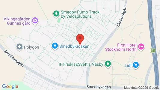 Apartments for rent i Upplands Väsby - kort over placeringen