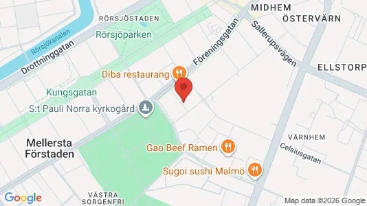 Apartments for rent i Malmö City - kort over placeringen