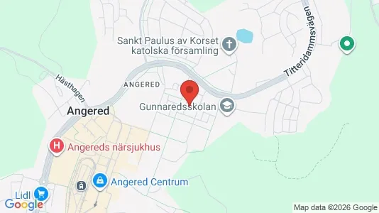 Apartments for rent i Angered - kort over placeringen