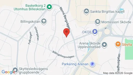 Apartments for rent i Skövde - kort over placeringen