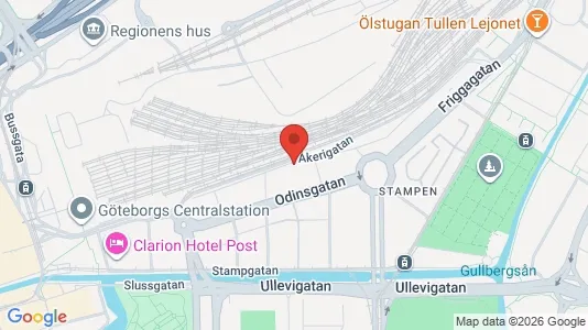 Apartments for rent i Gothenburg City Centre - kort over placeringen