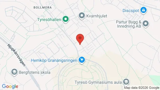 Apartments for rent i Tyresö - kort over placeringen