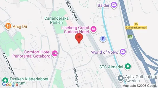 Apartments for rent i Johanneberg - kort over placeringen