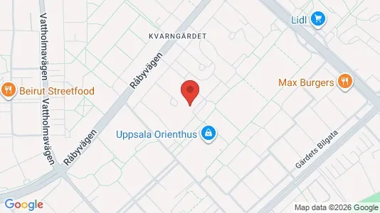 Apartments for rent i Uppsala - kort over placeringen