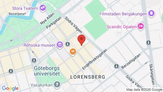 Apartments for rent i Gothenburg City Centre - kort over placeringen