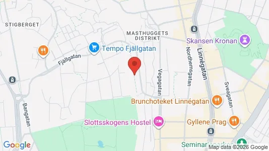 Apartments for rent i Majorna-Linné - kort over placeringen