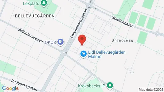 Apartments for rent i Malmö City - kort over placeringen