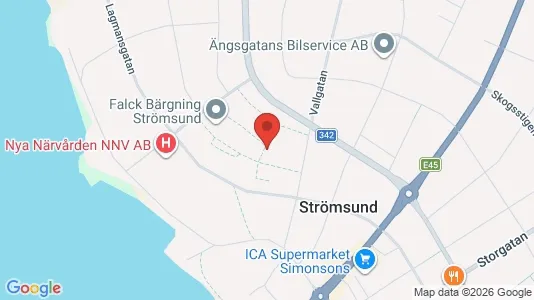 Apartments for rent i Strömsund - kort over placeringen