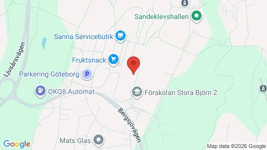 Apartments for rent i Gothenburg East - kort over placeringen