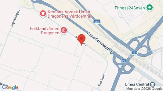 Apartments for rent i Umeå - kort over placeringen
