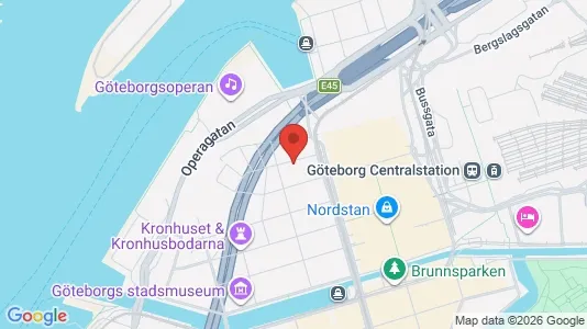 Apartments for rent i Gothenburg City Centre - kort over placeringen