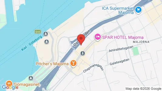 Apartments for rent i Majorna-Linné - kort over placeringen