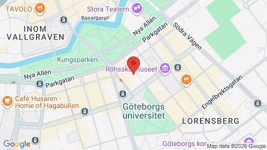 Apartments for rent i Gothenburg City Centre - kort over placeringen