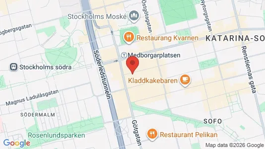 Apartments for rent i Södermalm - kort over placeringen