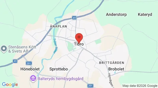 Houses for rent i Tibro - kort over placeringen