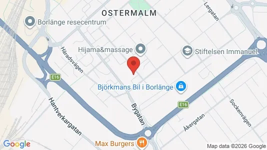 Apartments for rent i Borlänge - kort over placeringen