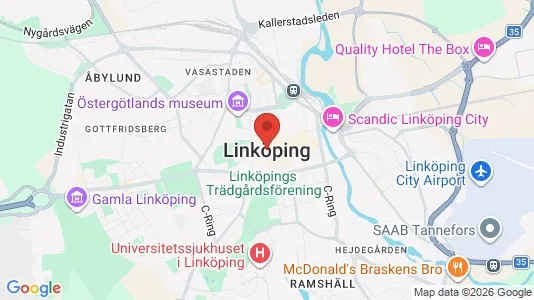 Houses for rent i Linköping - kort over placeringen