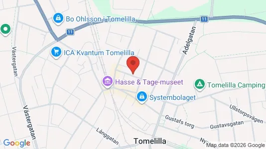 Apartments for rent i Tomelilla - kort over placeringen